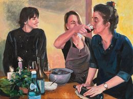 Gemälde, Cooking with wine II, Roeland Kneepkens