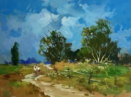 Painting, Steps among the greenery, Suprunchuk Yuriy