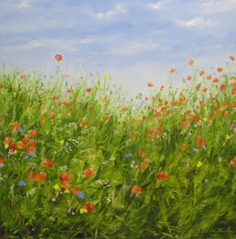 Gemälde, L'herbe nouvelle, Brigitte Di Scala