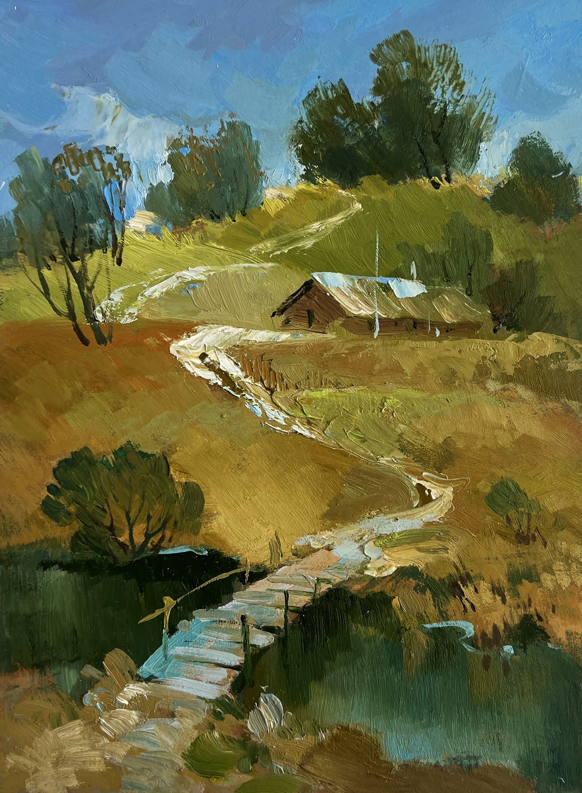 Suprunchuk Yuriy, Path along the village Suprunchuk Yuriy, Path along the village