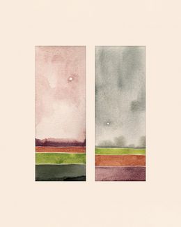 Painting, Contact color - Moon N°6, Aurélie Trabaud