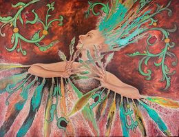 Painting, Alkonost, Anna Schill