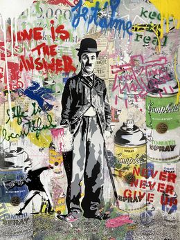 Gemälde, Chaplin, Mr Brainwash