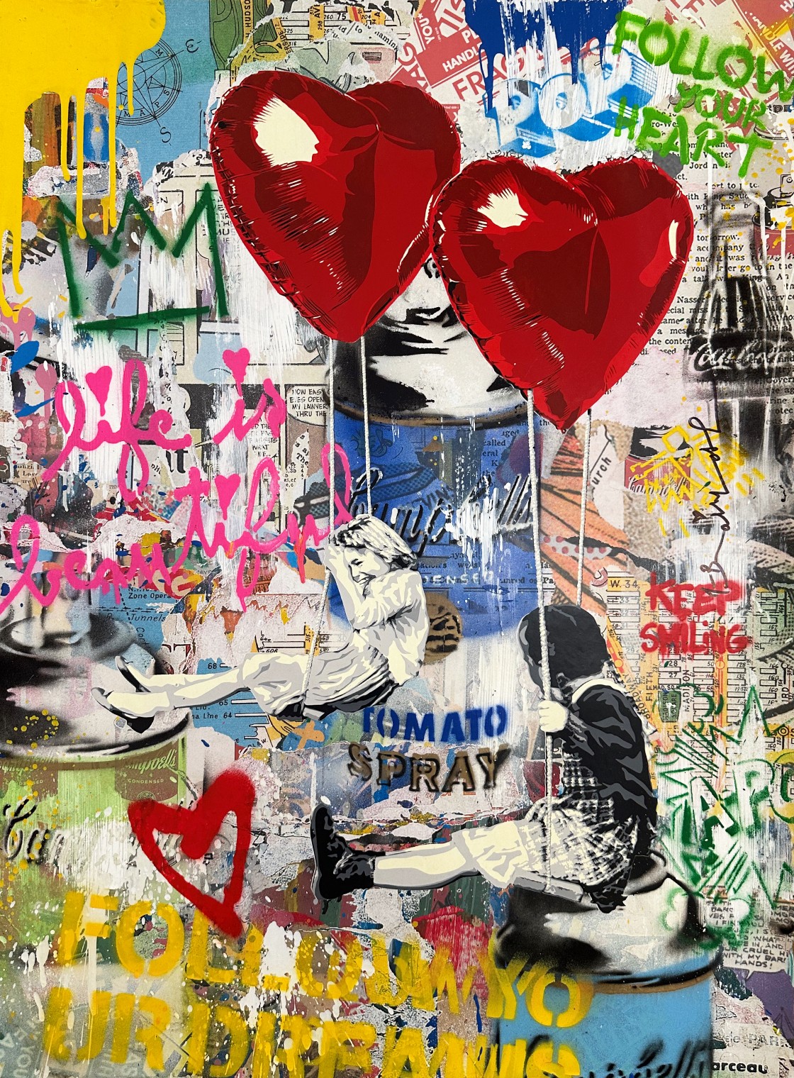 Mr Brainwash, Love is in the air Mr Brainwash, Love is in the air