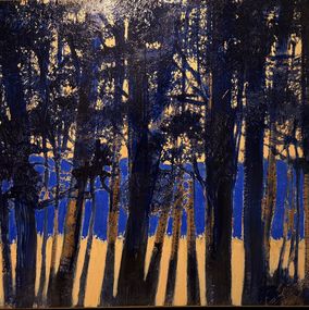 Peinture, Arbres du soir, Olivier Suire Verley