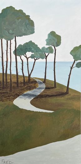 Gemälde, Le Sentier Côtier #8, Frédéric Cadiou