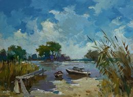 Gemälde, After a hard day in nature, Suprunchuk Yuriy