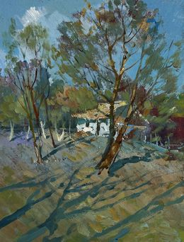 Painting, In the shade of the trees, Suprunchuk Yuriy