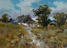 Painting, Wild flowers near the house, Suprunchuk Yuriy