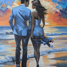 Painting, Seaside Stroll, Stepan Ohanyan