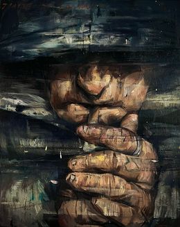 Gemälde, J'attends la nuit, Nathan Chantob