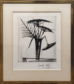 Print, Les Ombrelles - Nature morte aux fleurs, Bernard Buffet