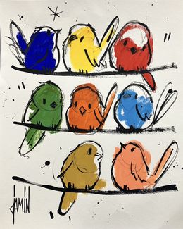 Gemälde, Les oiseaux voyageurs, David Jamin