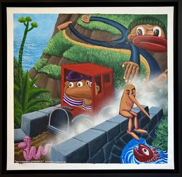 Peinture, On se croirait en voyage, Hervé Di Rosa