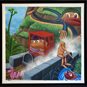 Peinture, On se croirait en voyage, Hervé Di Rosa
