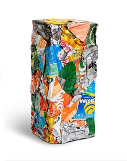 Sculpture, Compression de canettes, César Baldaccini