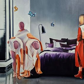 Peinture, The hostess came home, Konovalov Igor