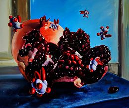 Painting, Enjoying the Pomegranate Fruit, Konovalov Igor