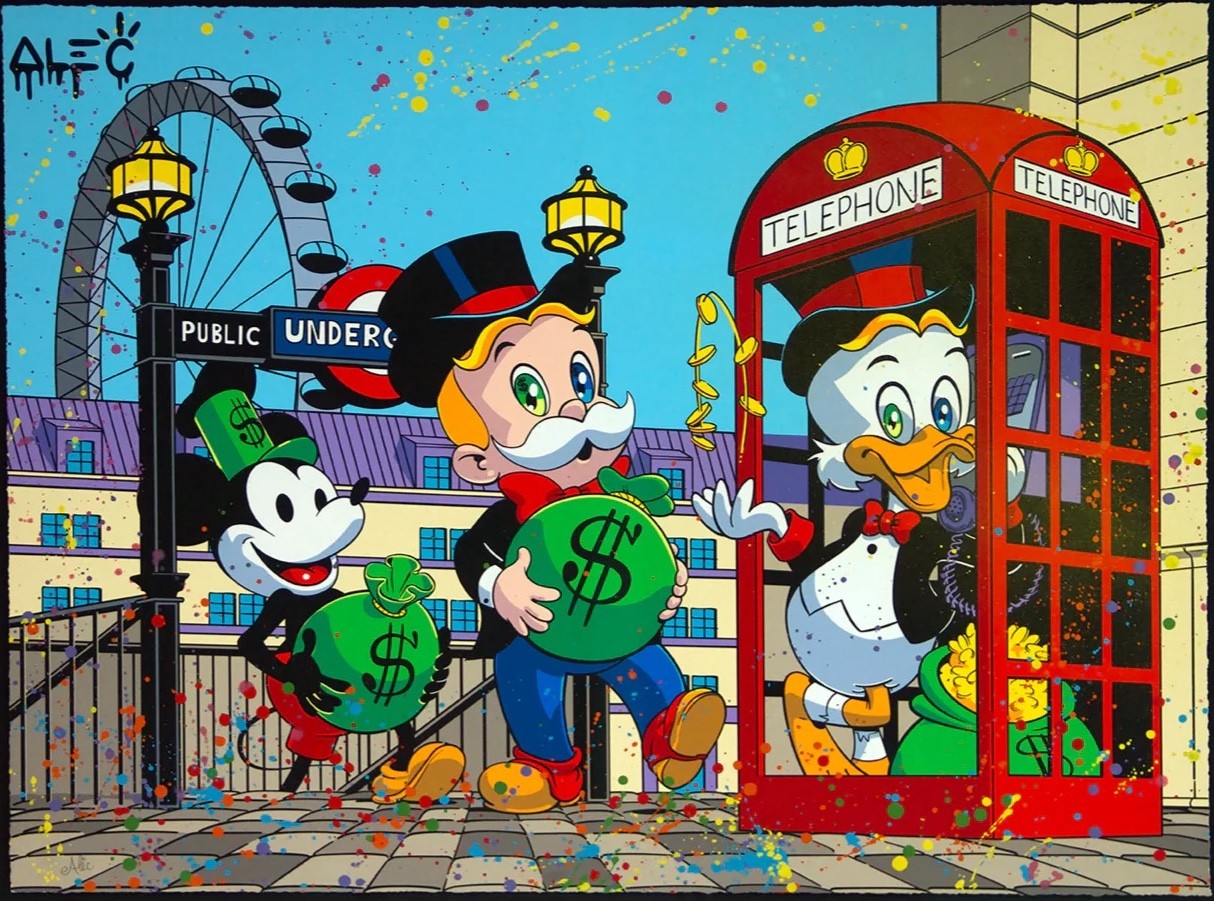 Alec Monopoly, London Money Bags (Hand-Finished) Alec Monopoly, London Money Bags (Hand-Finished)