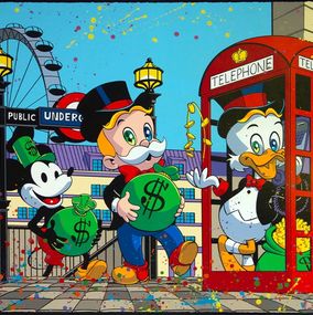 Drucke, London Money Bags (Hand-Finished), Alec Monopoly