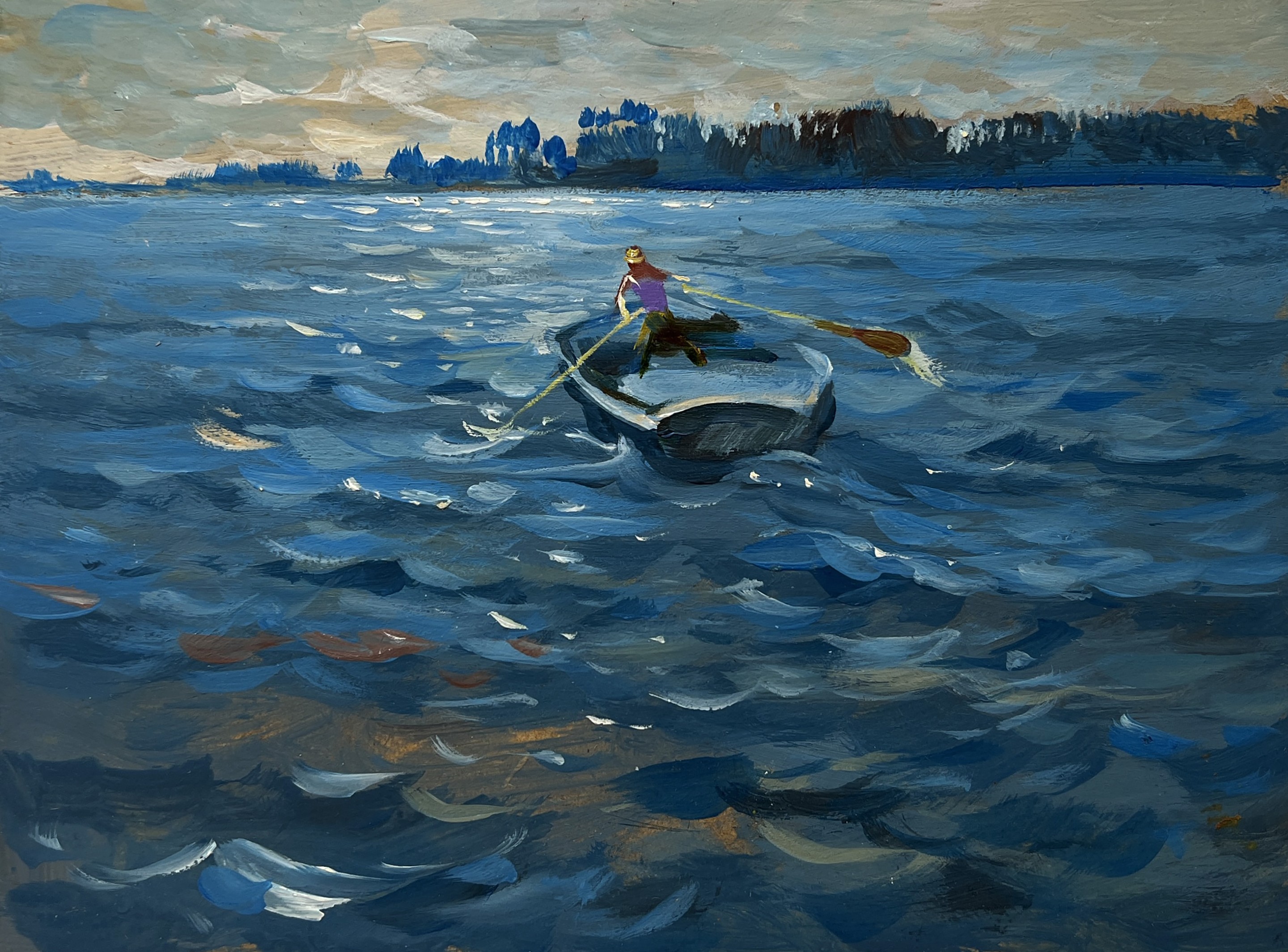 Suprunchuk Yuriy, In the evening in a boat Suprunchuk Yuriy, In the evening in a boat