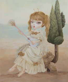 Gemälde, Red Thread (Song of farwell), Eunjoo Kim