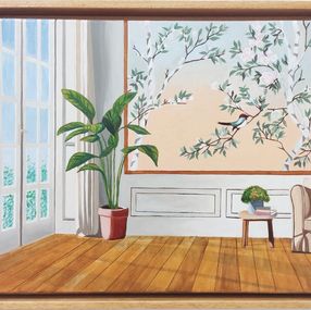 Painting, Garden Sounds, Gabriel Riesnert