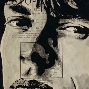 Zeichnungen, Mick Jagger on old paper, Andrea Boriani