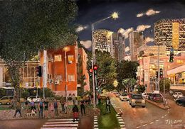 Painting, Tel Aviv Vibes, Helena Liberman