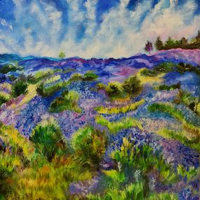 Painting, Provence.Lovesick wastelands - landscape by Liliya Volskaya., Lilya Volskaya