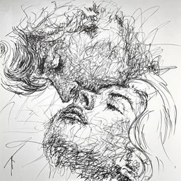 Gemälde, Kiss me, Sébastien Allart