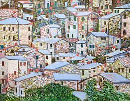Painting, Sorano, Tuscany, Alexandra Djokic