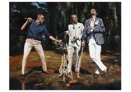 Drucke, Croquet in muddy puddles, Roeland Kneepkens