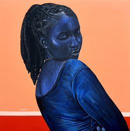 Painting, Embracing Stillness, Taiwo Odejinmi