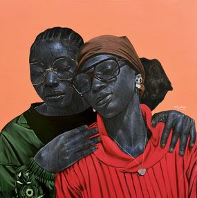 Gemälde, Contemplative Companions, Taiwo Odejinmi