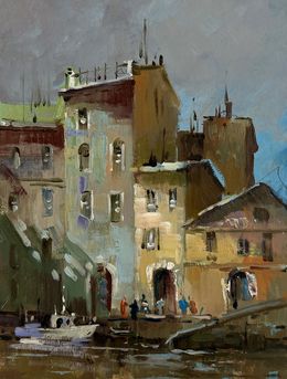 Gemälde, Shadows of a City Street, Suprunchuk Yuriy