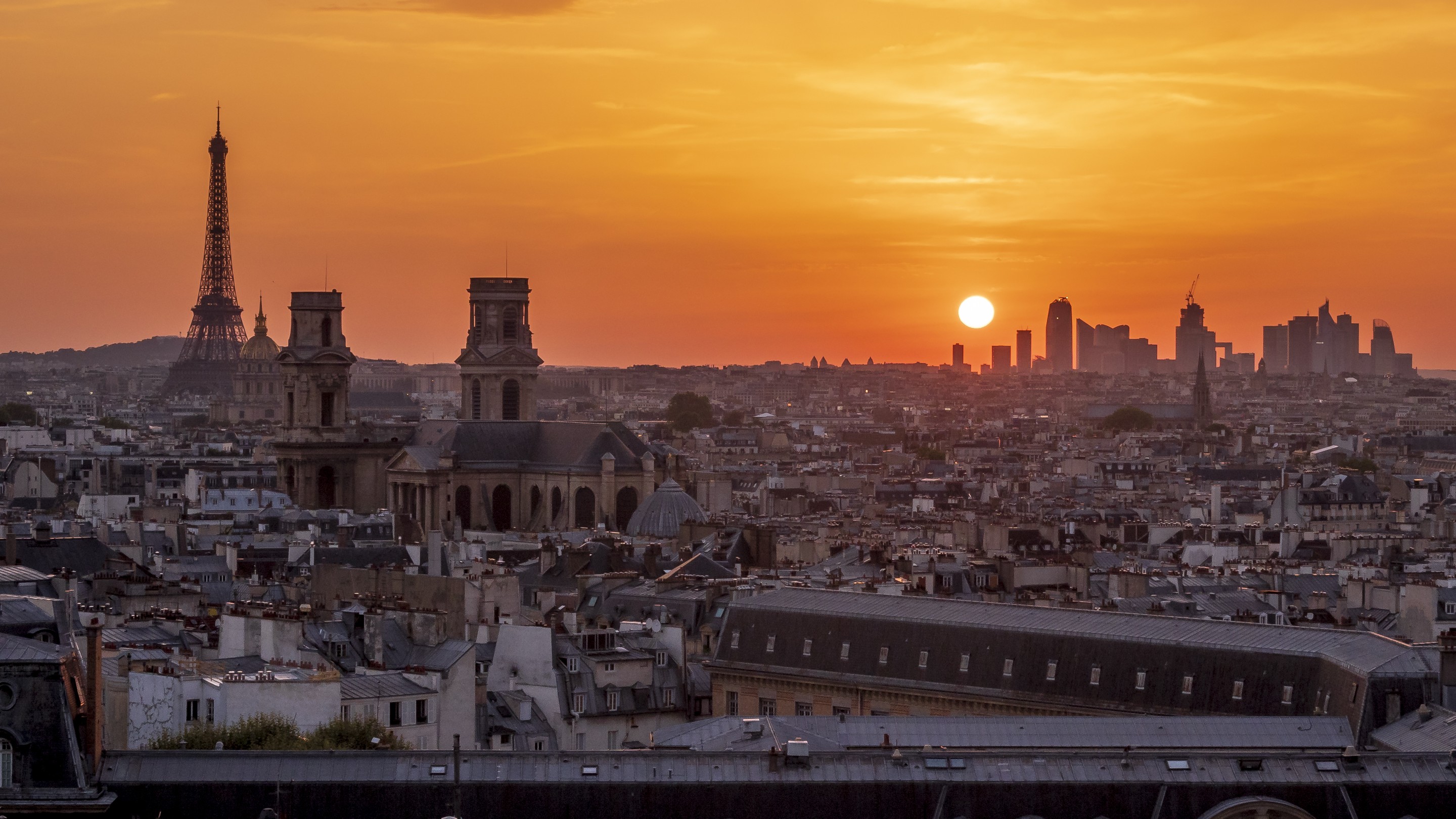 Théo Castillon, Coucher du soleil sur Paris Théo Castillon, Coucher du soleil sur Paris
