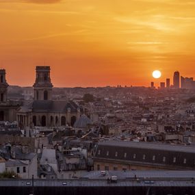Photographie, Coucher du soleil sur Paris, Théo Castillon