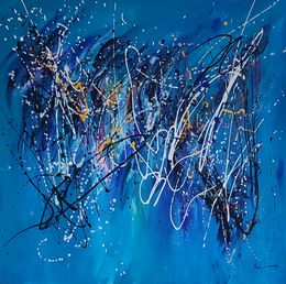 Painting, Blue graff, Âme Sauvage