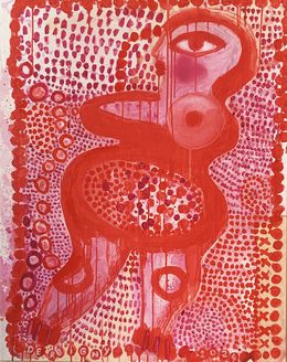 Peinture, Venus Rouge, Brigitte Derbigny