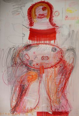Gemälde, Rita sur son Piedestal, Brigitte Derbigny