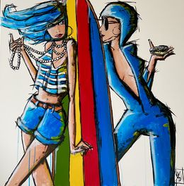 Painting, J’ai des perles, moi j’ai l’huître, Lydi