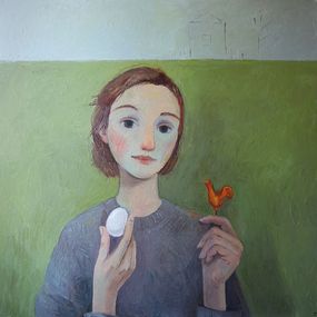 Painting, A question, Galya Popova