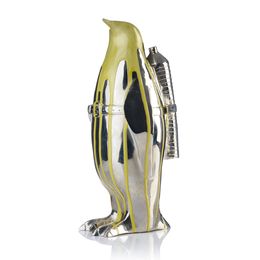 Sculpture, Cloned Penguin with pet bottle (gold), William Sweetlove