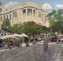 Peinture, Café Corner, Tel Aviv, Helena Liberman