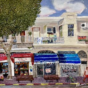 Gemälde, City Life, Helena Liberman