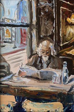 Peinture, Tranquil Morning in a Cozy Café, Schagen Vita