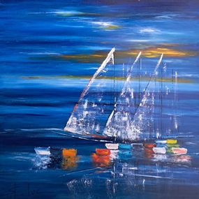 Gemälde, Voyage Nocturne, Michel Saint-Luc