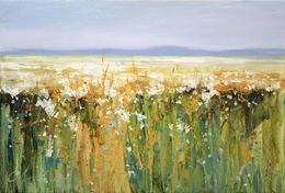 Painting, Field of flowers, Serhii Cherniakovskyi