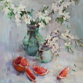 Gemälde, Still life with grapefruit, Tetiana Shendryk